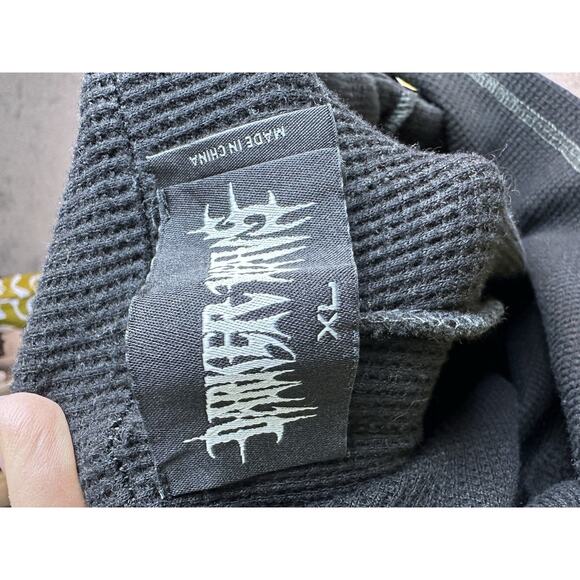 Dolls kill Darker Waves Patchwork Pants Raver goth punk grunge XL Waffle Stretch - Picture 3 of 12